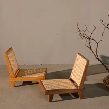 Fauteuil rotin salon japonais