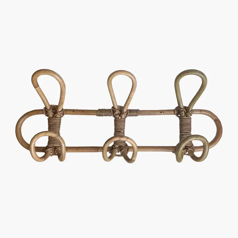Porte-Manteau en Rotin Mural | AURORE