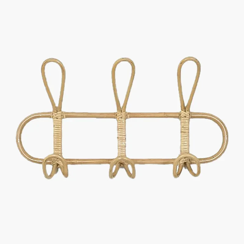 Porte-Manteau en Rotin Mural | AURORE