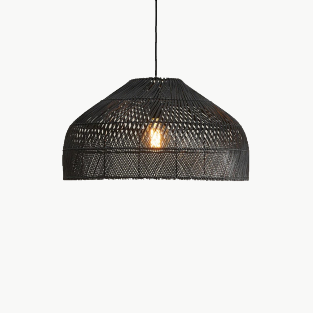 Suspension en Rotin Noir | NEILLA