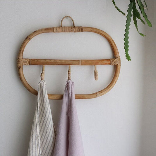 Porte-Manteau en Rotin Design Moderne | ZÉPHYR