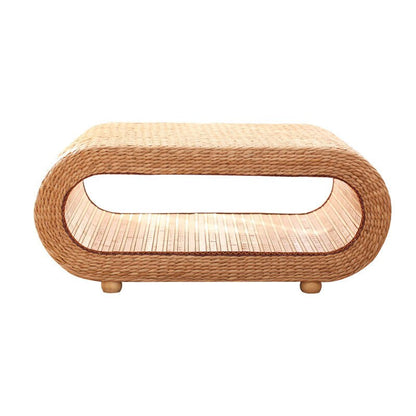 Table Basse Rotin Style Japonaise | KUMI