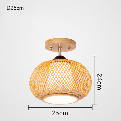Plafonnier Boule Rotin | ÉLOISE