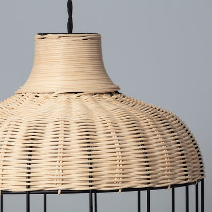 Suspension Osier & Métal | HARMONIE