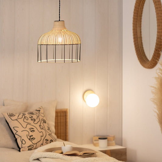 Suspension Osier & Métal | HARMONIE
