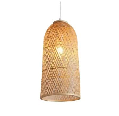 Abat-jour en bambou artisanal