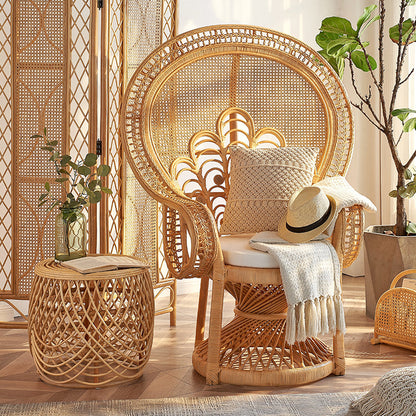 Fauteuil Emmanuelle en Rotin Naturel | SOFIA