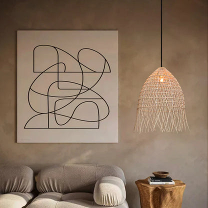 Suspension Rotin Fin | Douce Brise