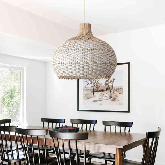 Suspension Osier Blanc | CACHER