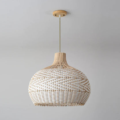 Suspension Osier Blanc | CACHER