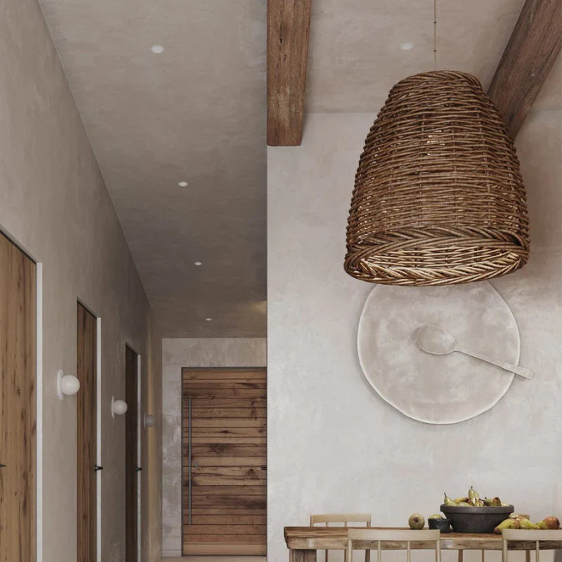 Suspension Rotin Wabi Sabi | ÉPURE