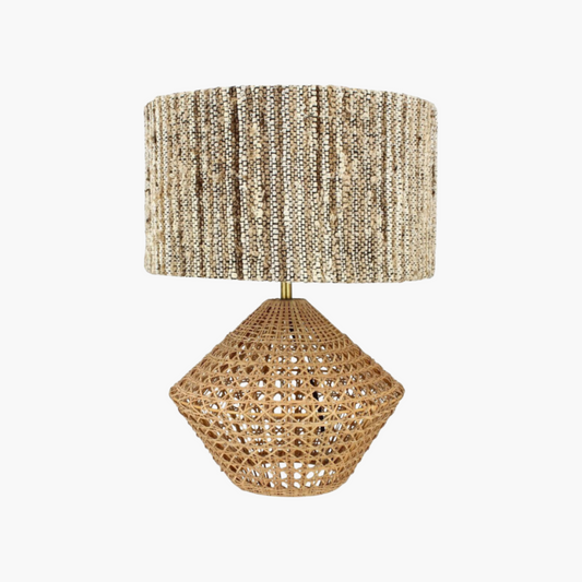 Lampe à poser en Rotin Style Japandi | LINA