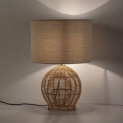 Grande Lampe à Poser en Rotin | MIKI