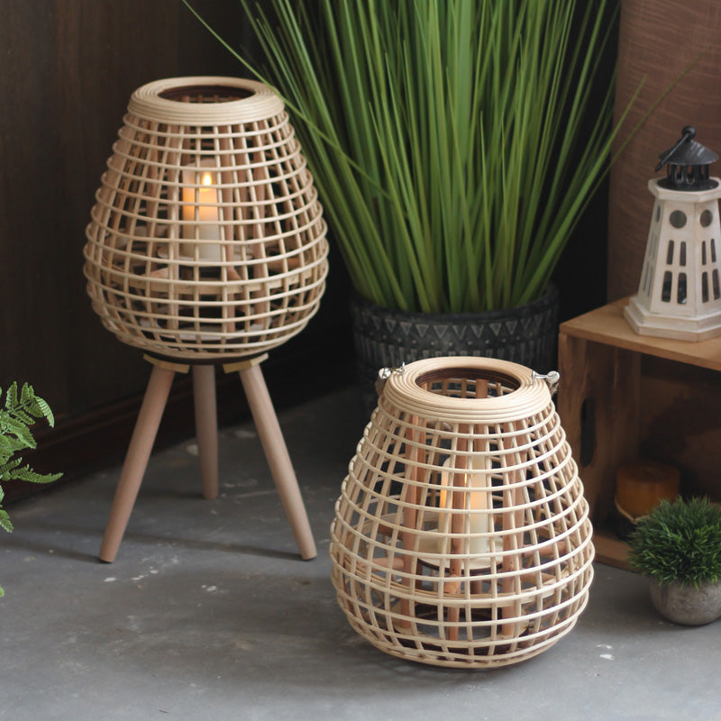 Lampes Rotin