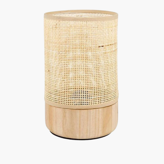 Lampe Bois et Rotin | SOLANO