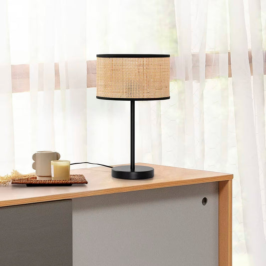 Lampe à Poser en Rotin Moderne | KASUKI