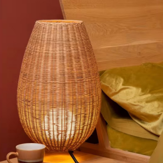 Lampe de Table Cosy en Rotin | COLIN