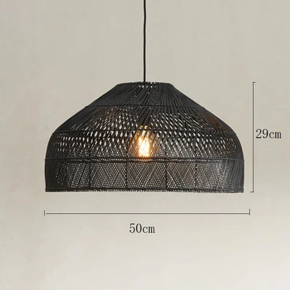 Suspension en Rotin Noir | NEILLA