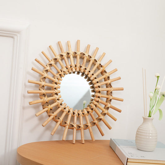 Miroir moderne en rotin | HORIZON