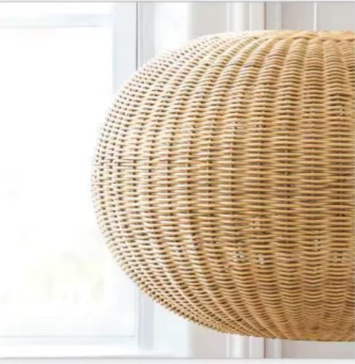 Suspension rotin boule