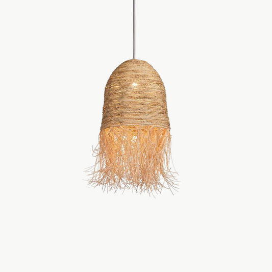 Suspension Rotin à Franges Bohème | LIVIA