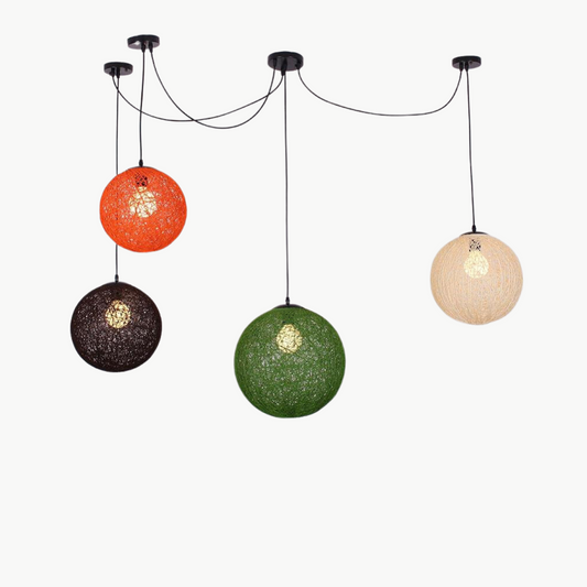 Suspension Rotin Araignée | HARMONY LUMINA