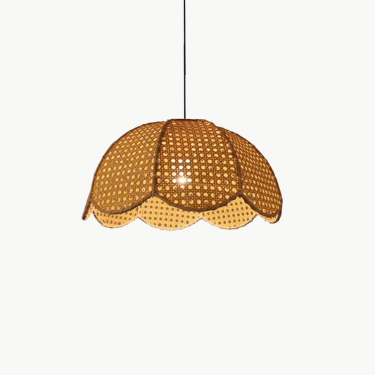 Suspension Fleur Rotin | SOLEIL