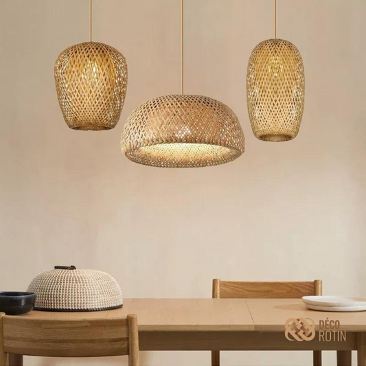 Suspension Multiple Bambou | TRIO LUMIÈRE
