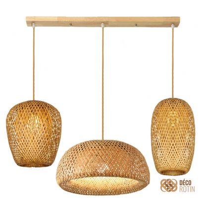 Suspension Multiple Bambou | TRIO LUMIÈRE