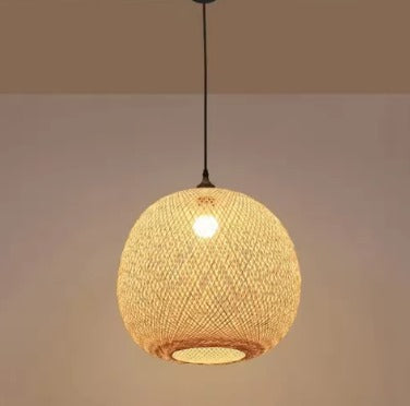 Suspension rotin "Cocon Nature"