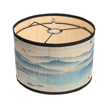 Abat-Jour Bambou Paysage Peint | HUAN