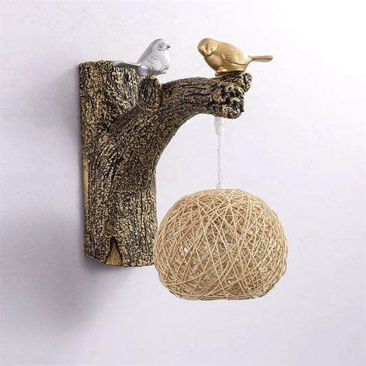 Applique Murale en Rotin Oiseau | LISY