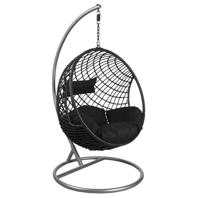 Balancelle en Rotin Noir | HARMONIE