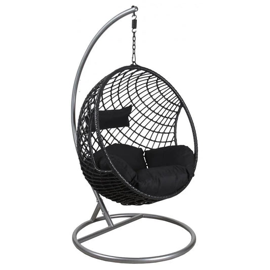 Balancelle en Rotin Noir | HARMONIE