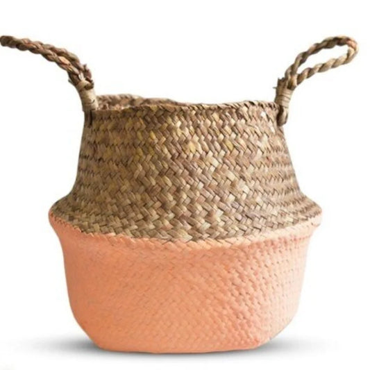 Cache Pot Osier Coloré