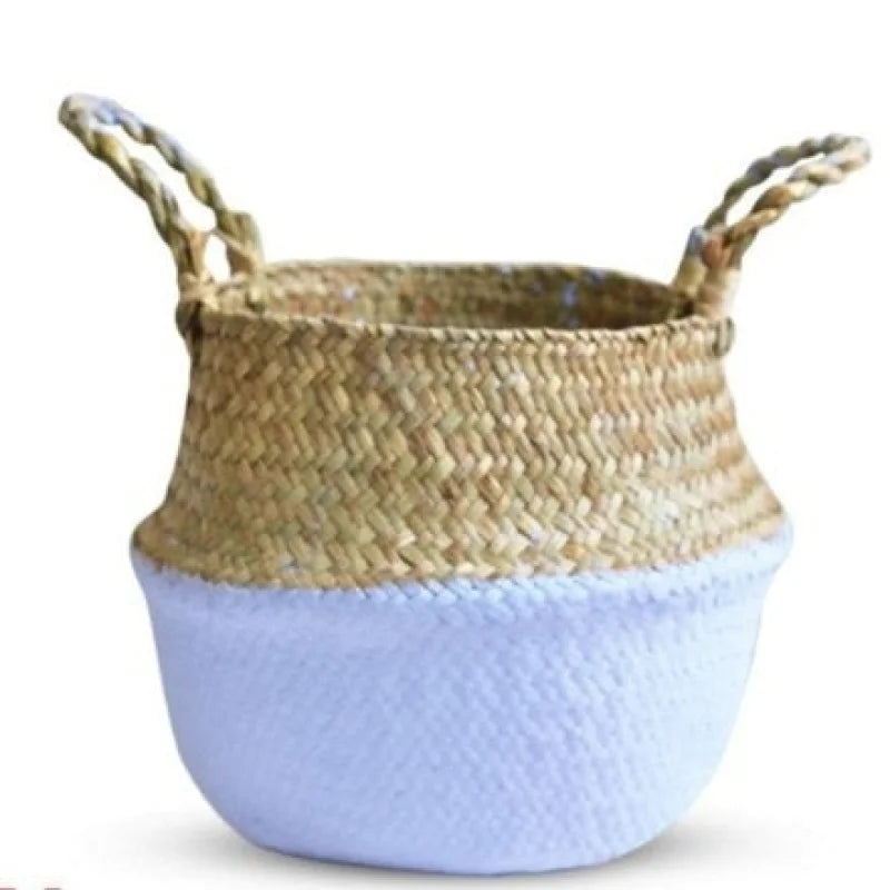 Cache Pot Osier Tressé
