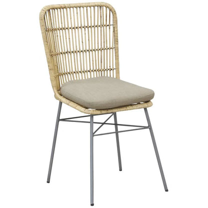 Chaise Rotin avec Coussin | ZENITUDE