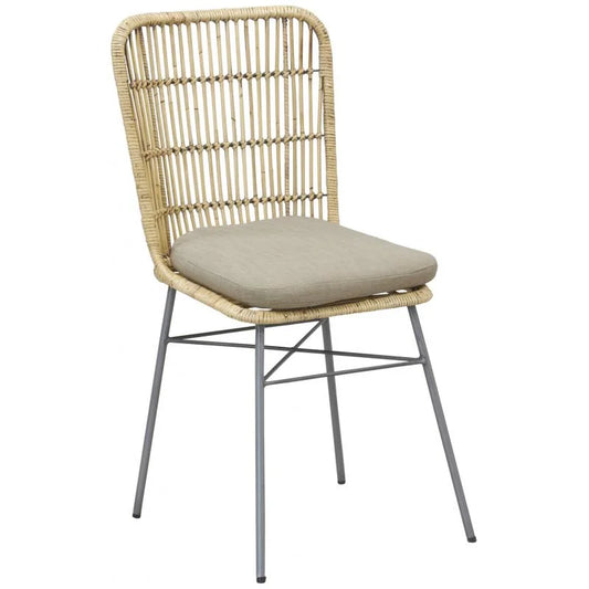 Chaise Rotin avec Coussin | ZENITUDE