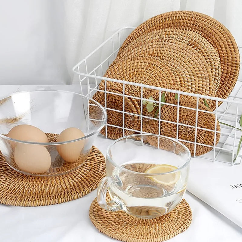 Dessous de Plat Déco en Rotin