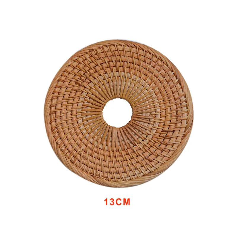 Dessous de Plat Rond en Rotin