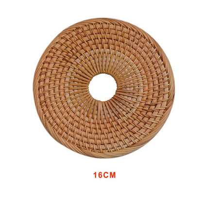 Dessous de Plat Rond en Rotin