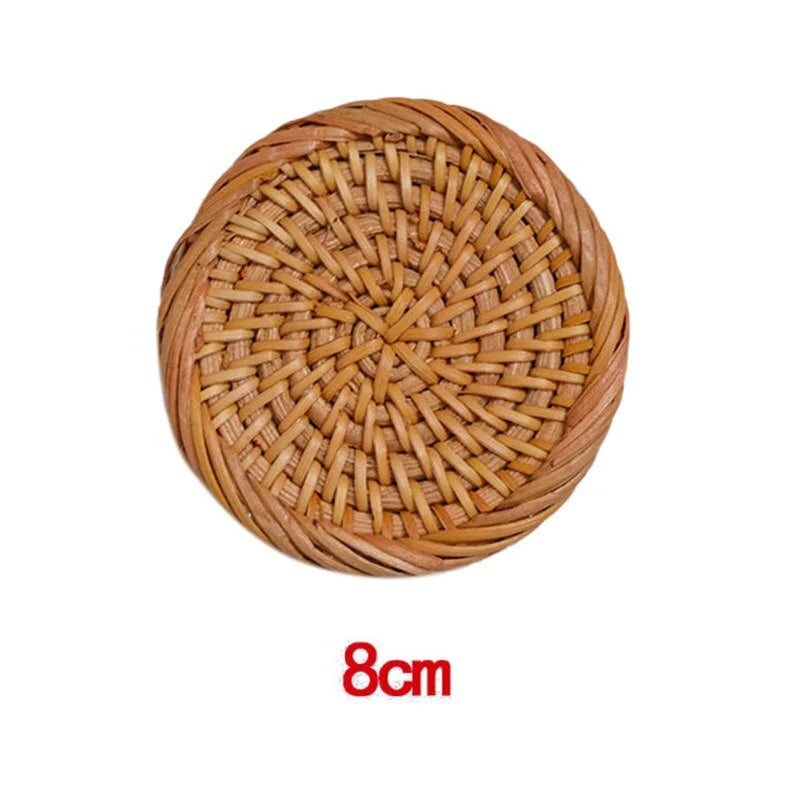 Dessous de Plat Rond en Rotin