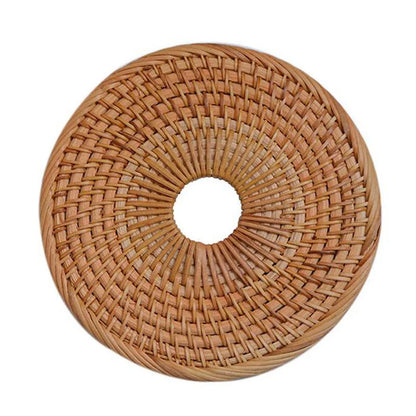 Dessous de Plat Rond en Rotin