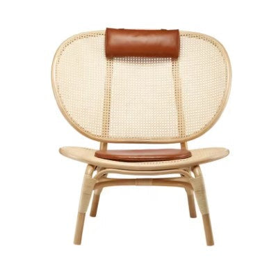 Fauteuil rotin minimaliste