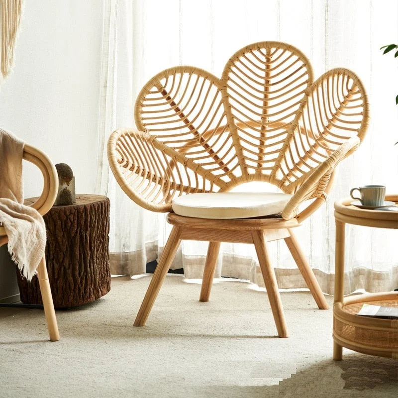 Fauteuil en Rotin Bois Clair | ARIA