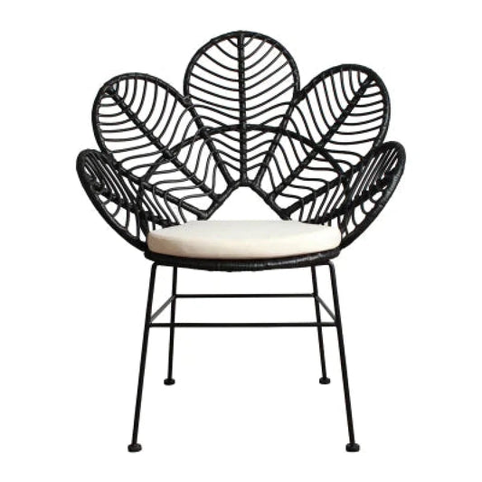 Fauteuil en Rotin Design Noir | OBSIDIAN