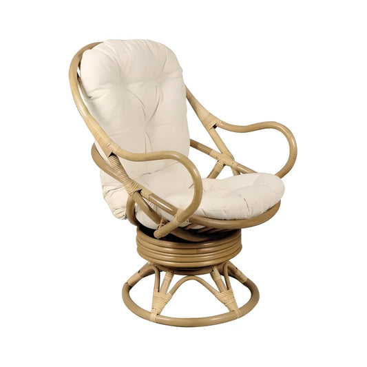 Fauteuil en Rotin Pivotant | LIZ