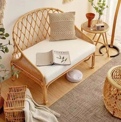 Fauteuil en rotin bohème