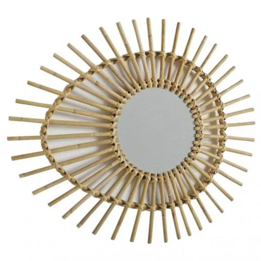 Grand Miroir en Rotin