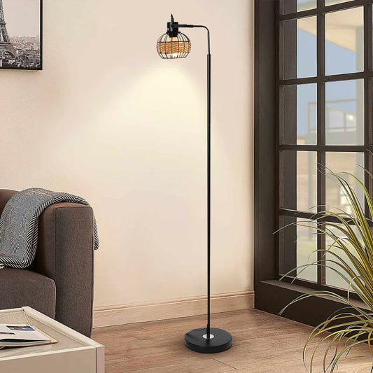 Lampadaire en Rotin Inox | FLEXIO